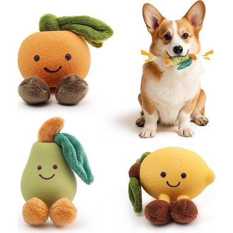 Juguete masticable perros (tres piezas), Interactivo + Vocal, Juguete mascotas / Juguete masticar / interactivo perros / Entretenimiento masticar (1/5)