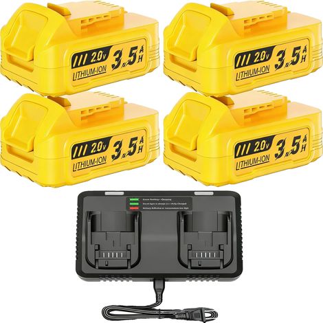 Ersatzakku, 3500 mAh Kapazität, universell kompatibel, 4BAT-6A Ladegerät (1/2)