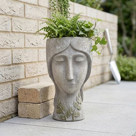 Modern Lady Head in Hands Planter (1/2)