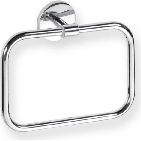 Anneau porte-serviette rectangulaire ALFA en zinc 21,2 x17 x5,5 cm (1/2)