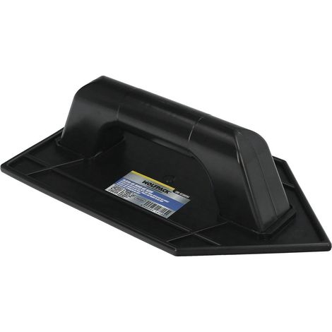 Talocha de plástico con punta redonda 26x14 cm, negra con alveolos (1/4)