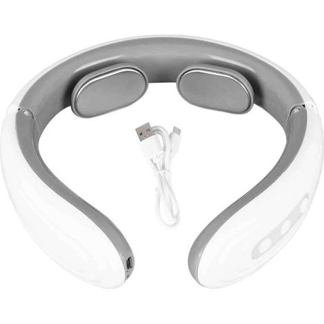 Massageur cervical à impulsions électriques - Vibration et chaleur 3D - Réduction fatigue - Rechargeable - Machine professionnelle