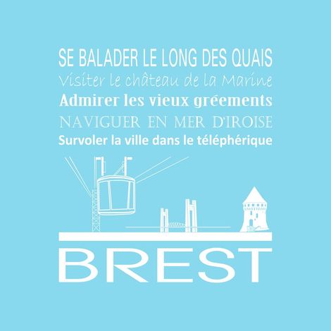 Tableau sur toile Brest glacier 30x30 cm - Impression sur Toile Murale Décorative - Image imprimée en HD sur Toile - Toile sur Châssis en Bois FSC - Fabriqué en France (1/4)