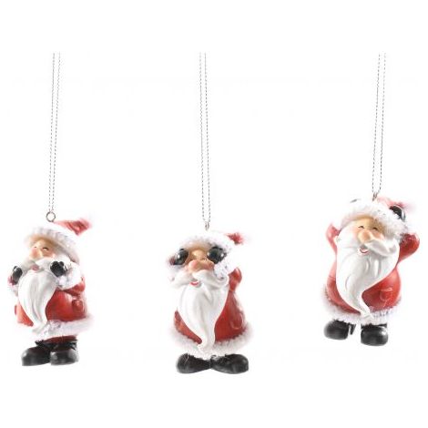 BABBO NATALE DA APPENDERE 3.5XH7 CM ASS INDICARE MODELLO