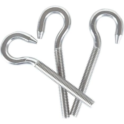 M6 304 vis à anneau en acier inoxydable avec vis à tête ronde Crochet à vis à tête ronde 10 (1/5)