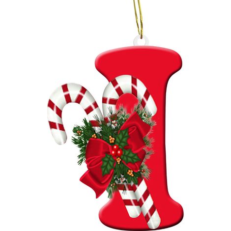 Lettres Alphabet - Décoration Arbre De Noël En Acrylique - 26 Pièces - Pour Décoration Intérieure Extérieure - DIY Personnalisable (1/2)