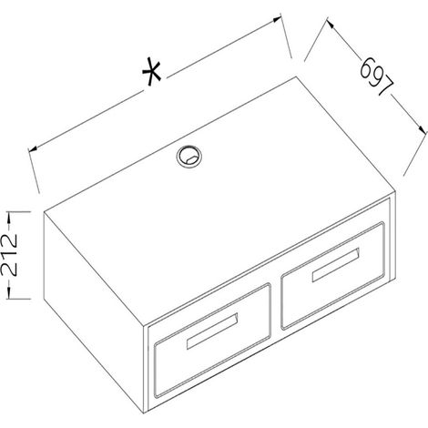 Option -plan pour machine à café tiroir + tiroir à marc - Diamond