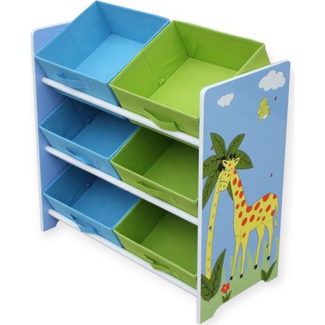 Organizer Portagiochi GINGER HOME SAVANNA, Scaffale per Cameretta con Contenitori (1/5)