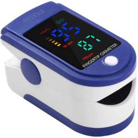 Oxymètre de Pouls Portable avec Écran LED pour Mesurer la Saturation en Oxygène SpO2 et la Fréquence Cardiaque-DELKEVIC (1/5)