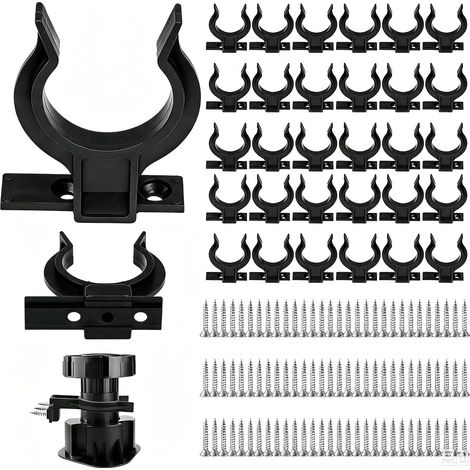 Lot de 30 clips de fixation pour plinthes de cuisine avec 90 vis (1/5)