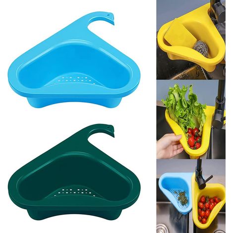 Lot de 2 paniers d'égouttage Swan, passoire multifonctionnelle suspendue avec filtre, en plastique, pour fruits et légumes (1/5)