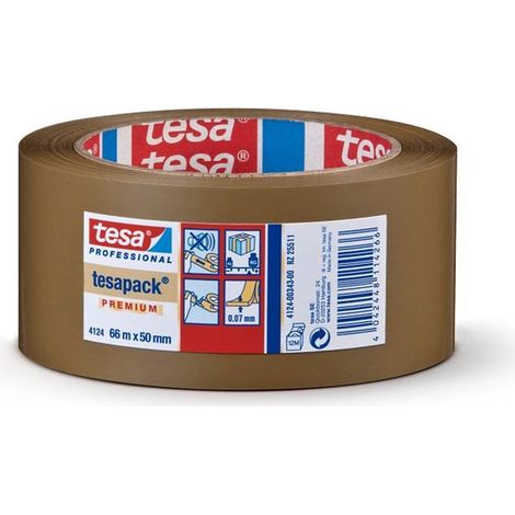 Cinta de embalaje tesa 4124 PVC 75 mm 66 m