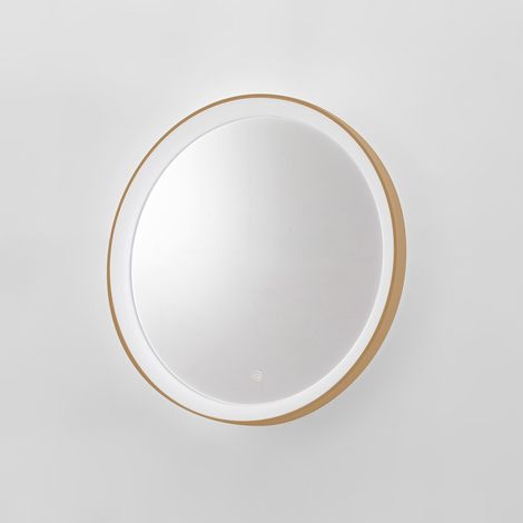 KRIZIA A/M - Applique Led 30W Dimmerabile con Specchio, Touch CCT 3000K-4000K, Antiappannamento, Finitura New Beige - Gealuce (1/2)