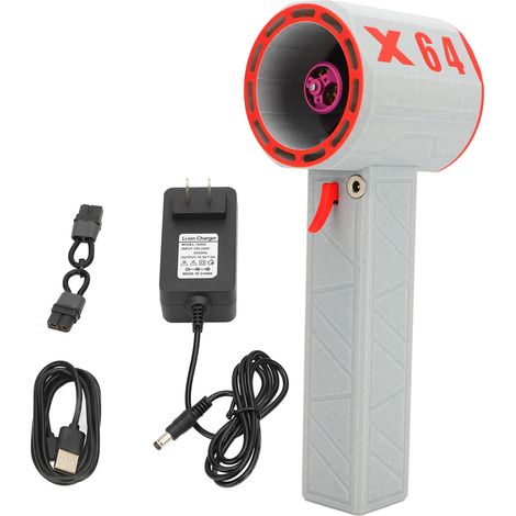 Ortviai Souffleur Électrique Sans Balais 64 mm, 11 Pales, Réglage Continu de la Vitesse, Batterie 8000 mAh