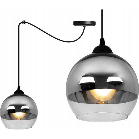 ELEGANTE LAMPADA A SOSPENSIONE A LED CROMATA A FORMA DI RAGNO