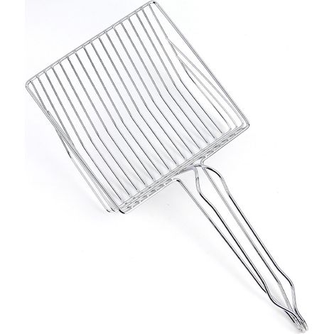 Pelle à litière – pelle pour chat – pelle en métal – nettoyage – métal – argent (1/3)