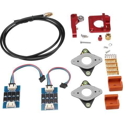 Accesorios para impresora 3D Ender-3: Kit de extrusor con juntas de silicona antivibración, resortes y tubo de PTFE. (1/5)