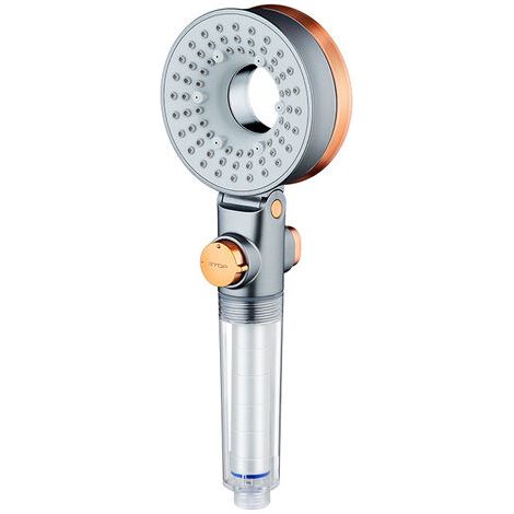 Wassersparender Duschkopf, Anti-Kalk-Handbrause mit Filter, Hochdruck-Duschkopf mit 3 Strahlarten, Spa-Duschkopf (1/5)