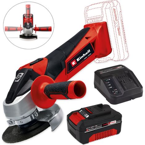 Einhell TC-AG 18/115 Li 18v Cordless Angle Grinder 115mm Power X-Change 1x4Ah (1/5)