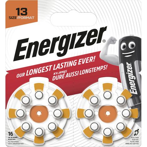 Energizer Knopfzelle ZA 312 1.45 V 16 St.  Zink-Luft ENR EZ Turn & Lock (312)