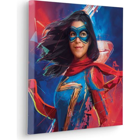 Tableau mural Miss Marvel 40x40 cm (1/5)