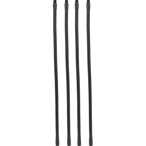 Tuyau de lampe à col de cygne en aluminium, calibre 10mm, Flexible, pour lampe de Table et de bureau, raccords d'éclairage 40cm, 4 pièces (1/5)