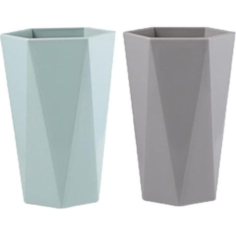 Ensemble de 2 tasses de salle de bain, tasses géométriques (1/5)