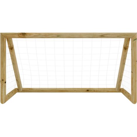 Maison Exclusive - Fußballtor mit Netz 160x80x100 cm Kiefernholz