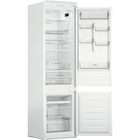 Indesit Frigorifero combinato da incasso INC20 T132 - INC20 T132. Capacità netta totale: 280 L. Cerniera porta: Destra. Classe climatica: SN-T, Emissione acustica: 34 dB. Capacità netta frigorifero... (1/5)