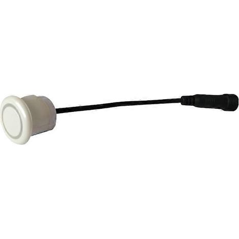 Capteurs de stationnement pour voiture, indicateur d'alerte sonore de recul par induction, système de sonde à induction, capteurs étanches (blancs) (1/5)
