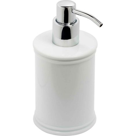 Dispenser Sapone Bagno in Porcellana Bianca da Appoggio Impero Metaform (1/2)