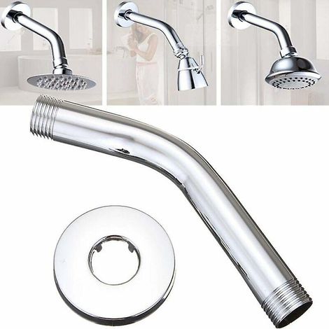 extension De Bras De Douche En Acier Inoxydable De 15,2 Cm, Extension De Tte De Douche, Bras De Tuyau D'extension Pour Fixation Murale Pour Pommea