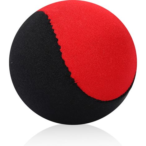 Balle rebondissante pour piscine et plage - Jeu sportif extérieur pour familles et amis - Noir et Rouge (1/5)