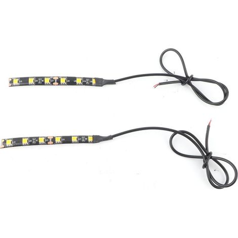 Turn signal, 10x1 cm 5050 SMD LED 2 pieces/set strip bright for motorcycles, ATV, mopeds, scooters (1/5)