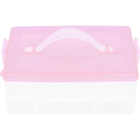 Boîte de Rangement Œufs 24 Cases Rose Portable Résistante aux Chocs Conteneur Protection (1/5)