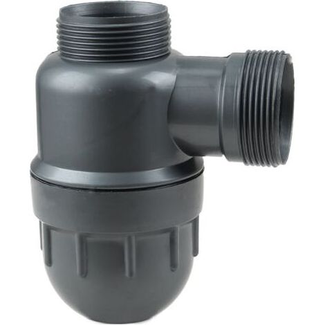 Siphon d'évier de remplacement, siphon en P, visible, amovible, facile à nettoyer, convient pour la cuisine, la salle de bain, la buanderie, les raccords de vidange d'évier d'élimination des déchets (1/2)