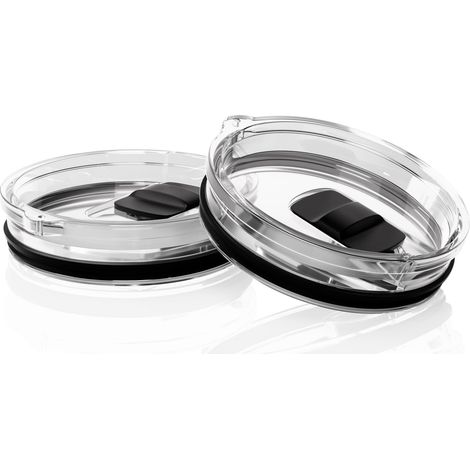 Tapas de repuesto para vasos de 590 ml (20 oz), paquete de 2, compatibles con vasos de 590 ml (20 oz) y vasos de agua de 300 ml (10 oz), así como con tazas y tazas de café expreso. Cierre magnético. L