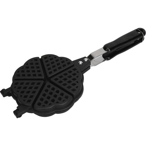 Gaufrier Mini 15cm en Alliage d'Aluminium avec Revêtement Antiadhésif, Facile à Nettoyer, pour Gaufres et Sandwiches Grille-Pain (1/5)