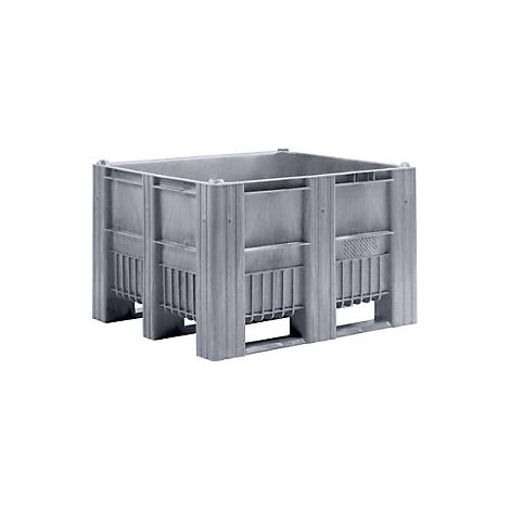 Caja para palets  para almacenamiento  capacidad 670 l  gris