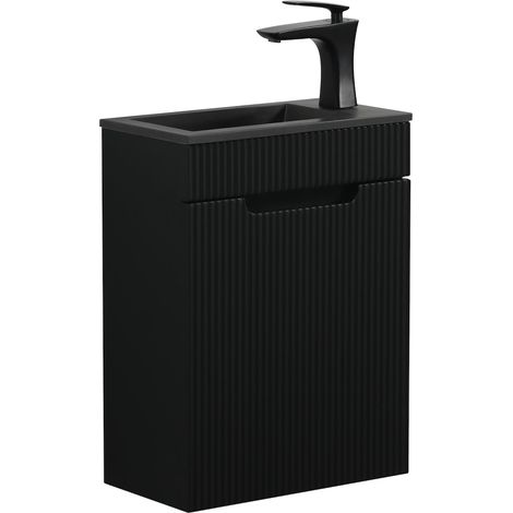 Badplaats Mueble de baño Thermis 40 x 22 cm - Negro - Mueble con