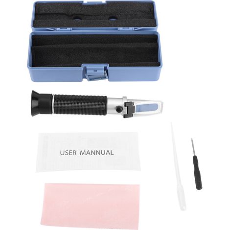 Portable Concentration Test Refractometer 080% Wine Spirits Tester Meter Instrument