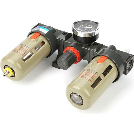 G1/2 Druckluftaufbereitungseinheit mit Filter und Druckregler mit Manometer (1/5)