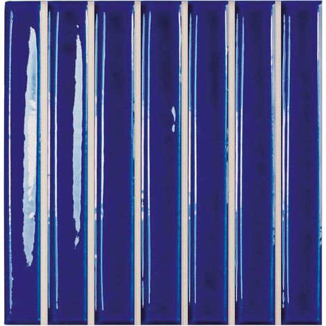 Carrelage grès cérame mural SWEET BARS TERRA - 11,7x11,7 cm Bleu - - boîte de 0.40 m2 - Gioia Materia