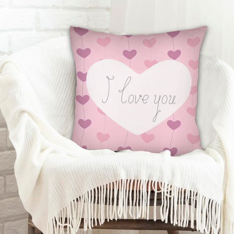 Housse de coussin moderne design à fermeture éclair invisible pour la saint-valentin (1/5)