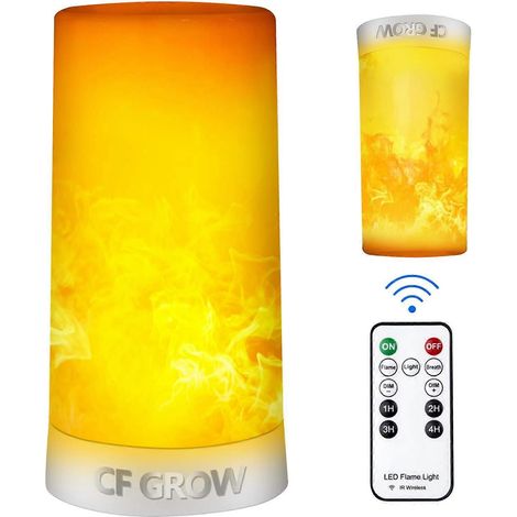 Lampe d'extérieur LED à effet flamme, rechargeable par USB, étanche, à intensité variable, 4 modes, capteur de gravité, télécommande infrarouge, minuterie, décoration