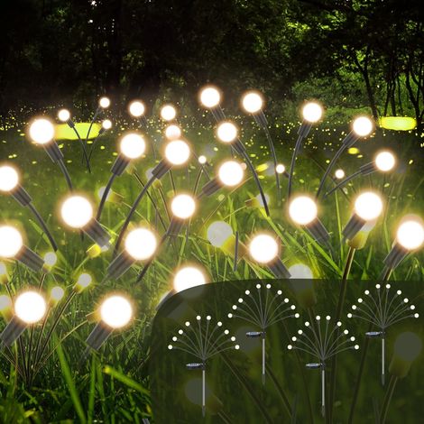 Lampe Solaire Jardin Décoration 4PCS 6 LED Lucioles Lumière Solaire Étanche IP65 Lampe Lights Éclairage (1/5)