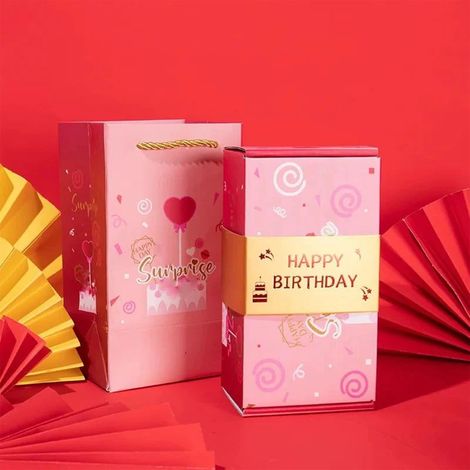 Boîte Cadeau Surprise - Boîte à Cœur Rose avec Effet Pop-out - Pour Argent ou Petit Cadeau - Idéale pour Saint-Valentin Noël Anniversaire - Lot de 12 (1/3)