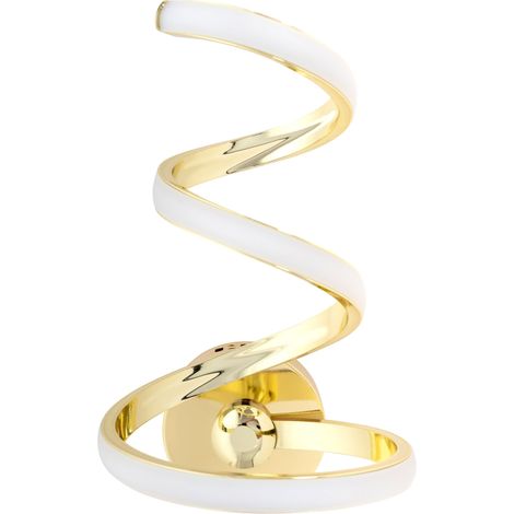 APPLIQUE da PARETE APP830-W SPRING UP ORO LED SPIRALE 1-PUNTI LUCE 18 W 17X30CM