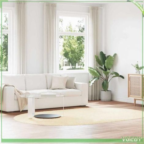 4102935 Tapis Shaggy à poils longs NAVARRA crème 300x200 cm polyester (1/5)