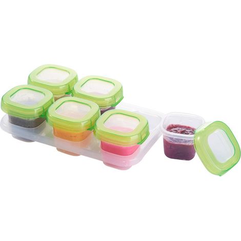 6 boîtes de rangement pour collations - Contenants alimentaires portables, en polypropylène (PP) (1/5)